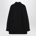 The Row Nesson black linen denim shirt