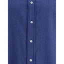 Blue Cotton Dress Shirt