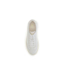 White Rubber Low Top Sneakers
