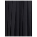 Falda midi de lana negra tipo polar