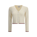 Cream Fleece Wool Cardigan
