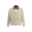 Beige Cotton Jackets And Coat