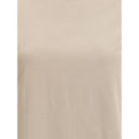 Beige Elastane T-Shirt