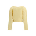 Yellow Mohair Cardigan