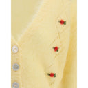 Yellow Mohair Cardigan