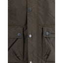 Brown Cotton Rain Coat