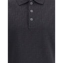 Black Cotton Polo Shirt