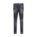 Black Cotton Slim Fit Jeans