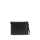 Black Leather Clutch Bag