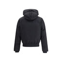 Black Polyester Bomber