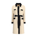 Cream Fleece Wool Coat