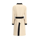 Cream Fleece Wool Coat
