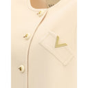 Cream Fleece Wool Clothing