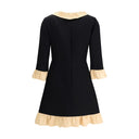 Black Fleece Wool Cocktail Dress