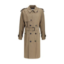 Beige Cotton Trench Coat