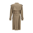 Beige Cotton Trench Coat