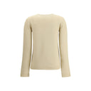 Cream Fleece Wool Sweatshirt