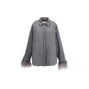 Gray Fleece Wool Clothing