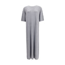 Gray Wool Casual Dress