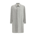 Gray Fleece Wool Coat
