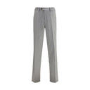 Gray Fleece Wool Chino Pants