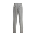 Gray Fleece Wool Chino Pants