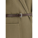 Chaqueta cabán de paño doble de lana