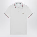 Moncler White short-sleeve polo shirt
