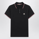 Moncler Blue short-sleeve polo shirt