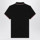 Moncler Black short-sleeve polo shirt