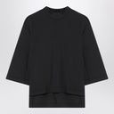 Moncler X Edward Enninful Black top with asymmetric hem