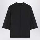 Moncler X Edward Enninful Black top with asymmetric hem