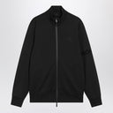 Moncler Black cotton zip hoodie