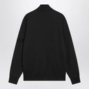 Moncler Black cotton zip hoodie