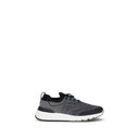 Gray Cotton Athletic Sneakers