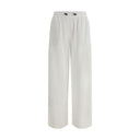White Cotton Joggers (Workout Pants)
