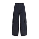 Black Cotton Cargo Pants