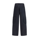Black Cotton Cargo Pants