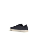 Blue Polyamide Low Top Sneakers