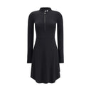 Black Viscose Casual Dress