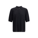 Black Wool Polo Shirt