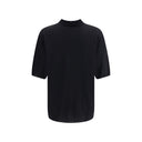 Black Wool Polo Shirt