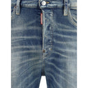 Blue Cotton Slim Fit Jeans