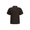 Brown Viscose Polo Shirt