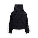 Black Polyamide Full-Length Jacket