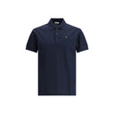 Blue Cotton Polo Shirt
