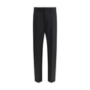 Black Fleece Wool Dress Pants