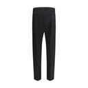 Black Fleece Wool Dress Pants