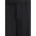 Black Fleece Wool Dress Pants