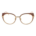 Montura de gafas marrón para mujer